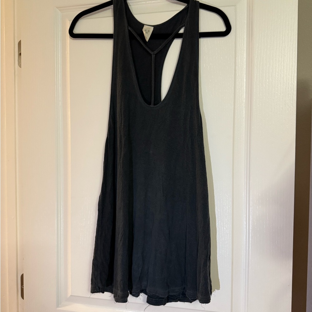 Free People Black Sleeveless Women's Top